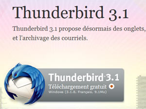 La mise à jour de mozilla thunderbird n'a pas pu être installée