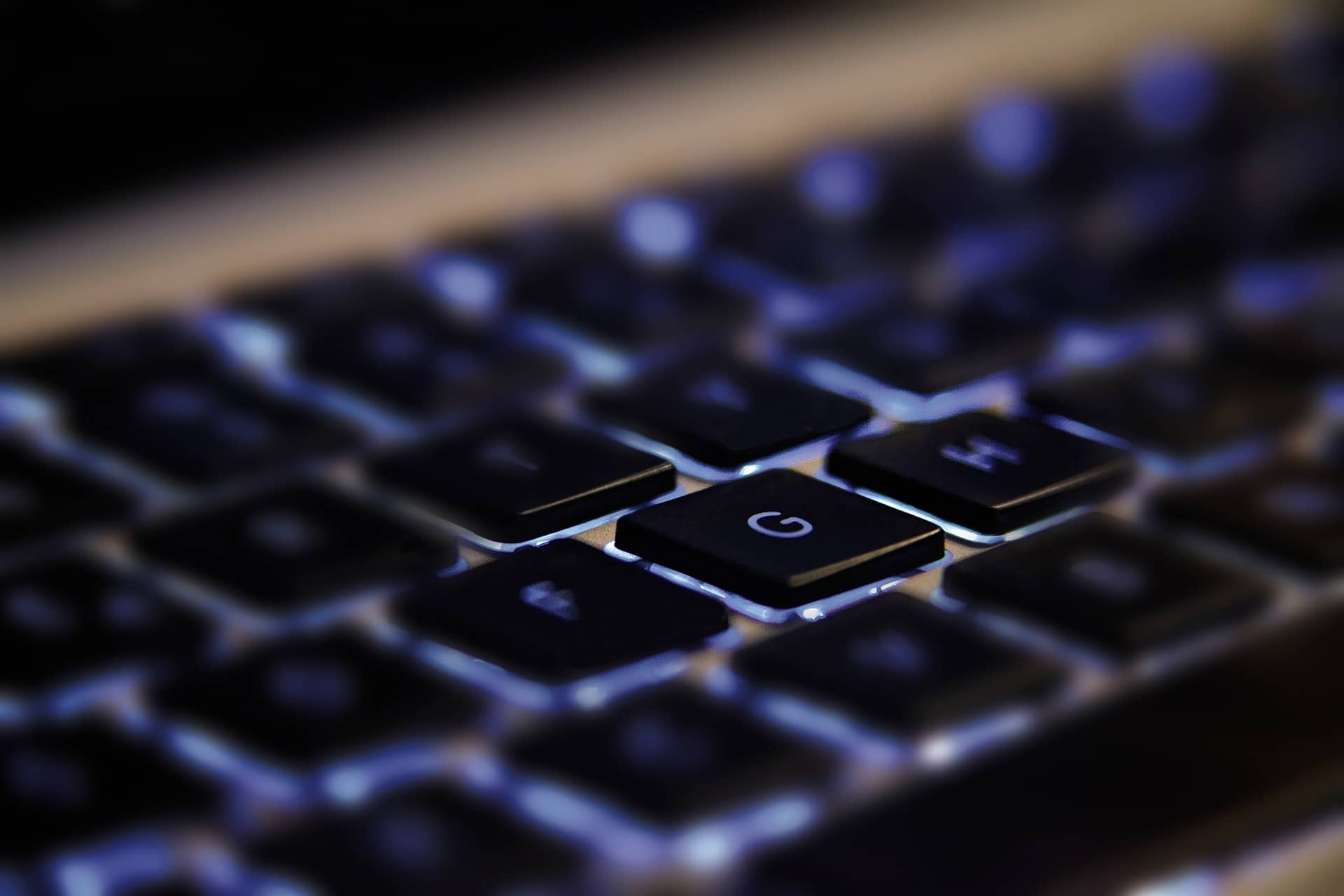 Touches de clavier en majuscules