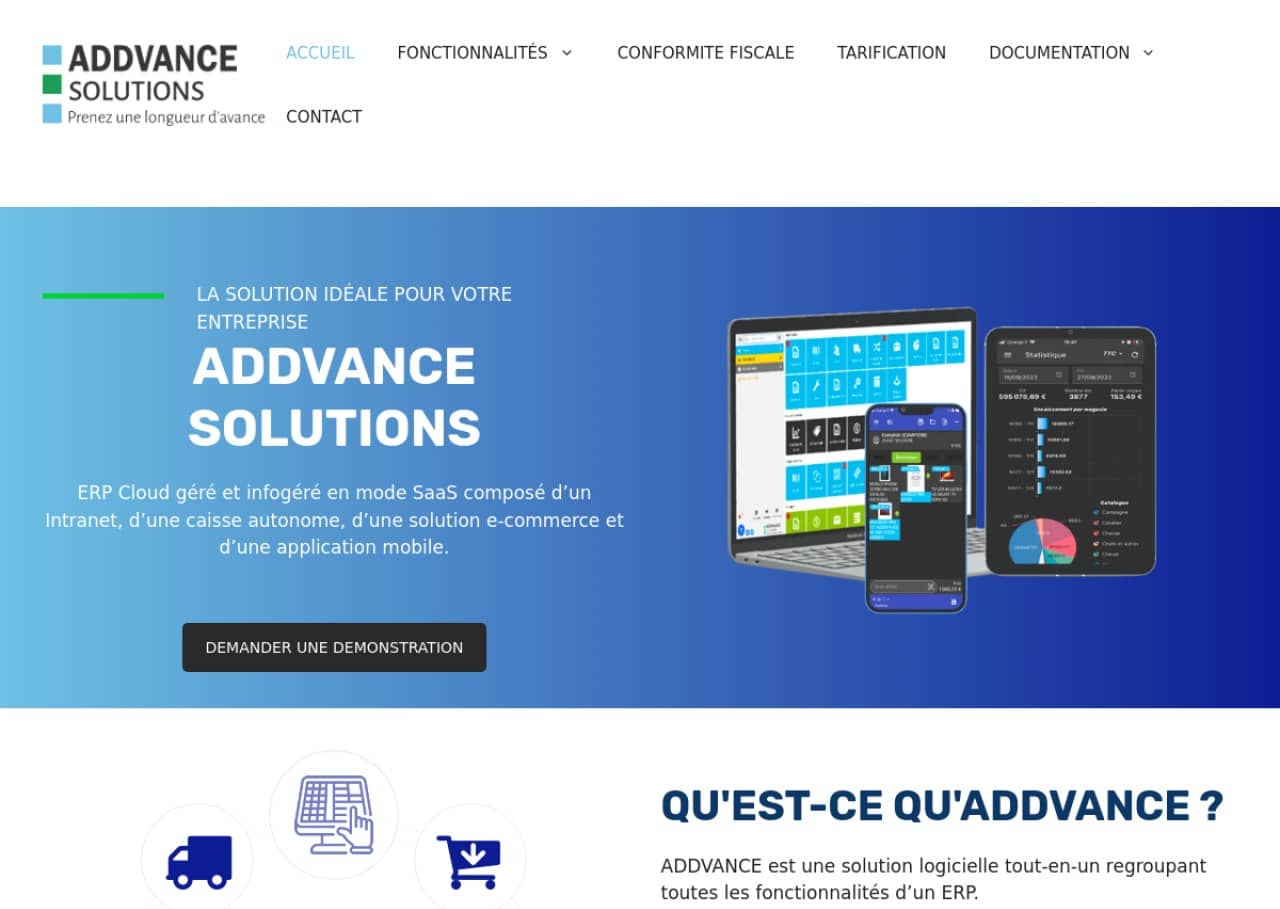 Addvance Solutions : un ERP géré en mode SaaS