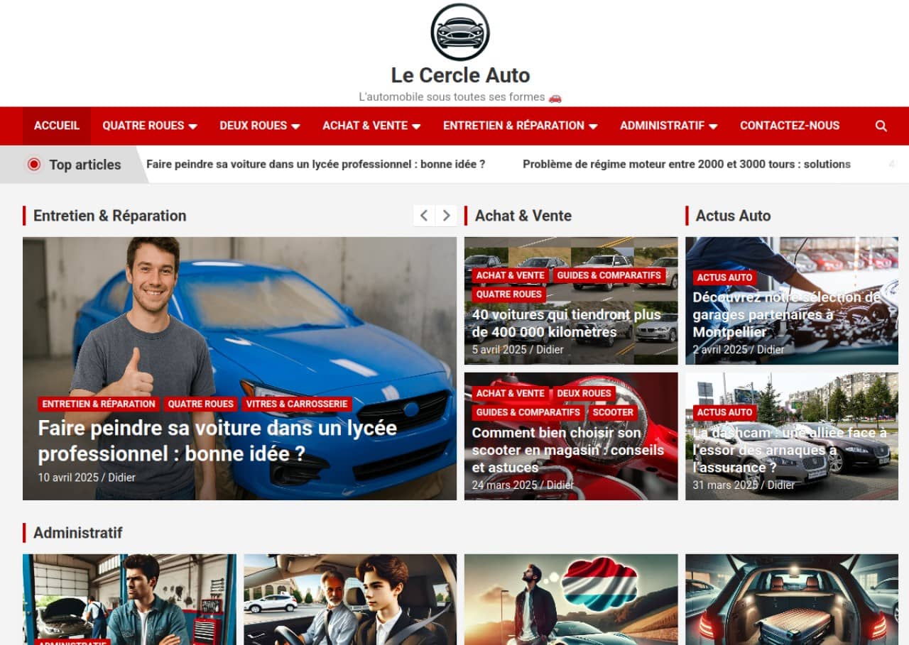 Cercle Auto : blog dédié aux passionnés d’automobile