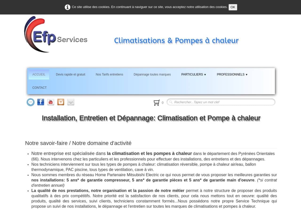 Clim-efpservices-66 : installation, entretien et dépannage clim