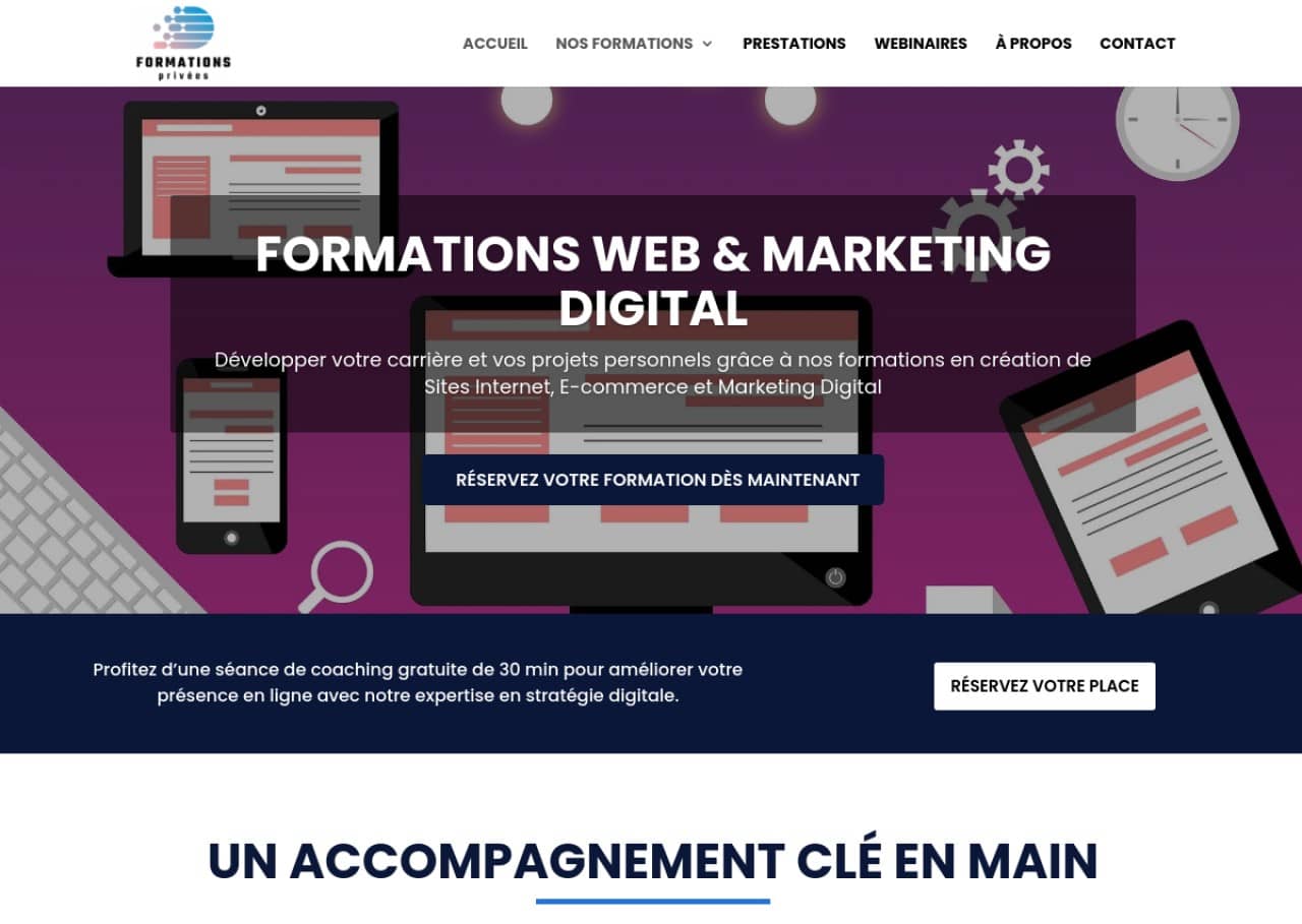 Formations Privées : formations web et marketing digital