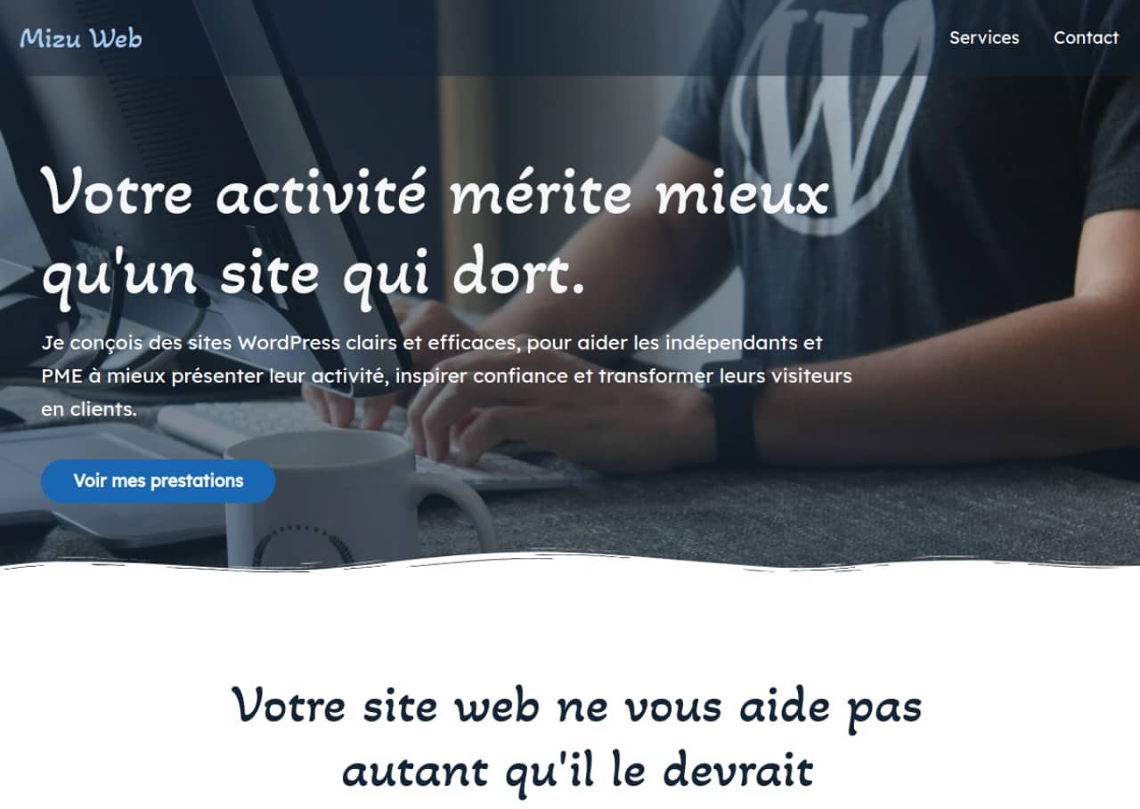 Mizu Web : Webmaster WordPress freelance à Toulouse