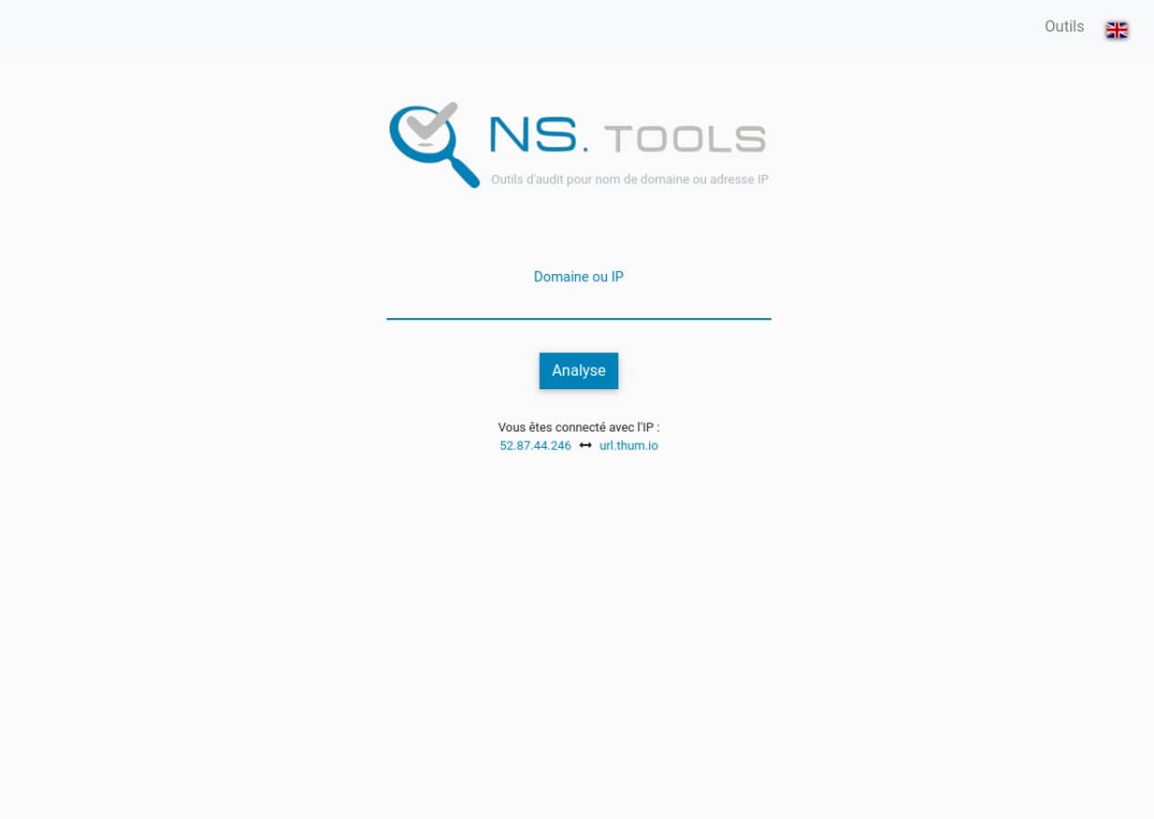 NS.Tools : audit de sécurité de domaine et IP