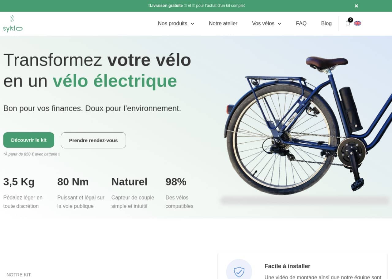Syklo : transformateur de vélo en vélo électrique