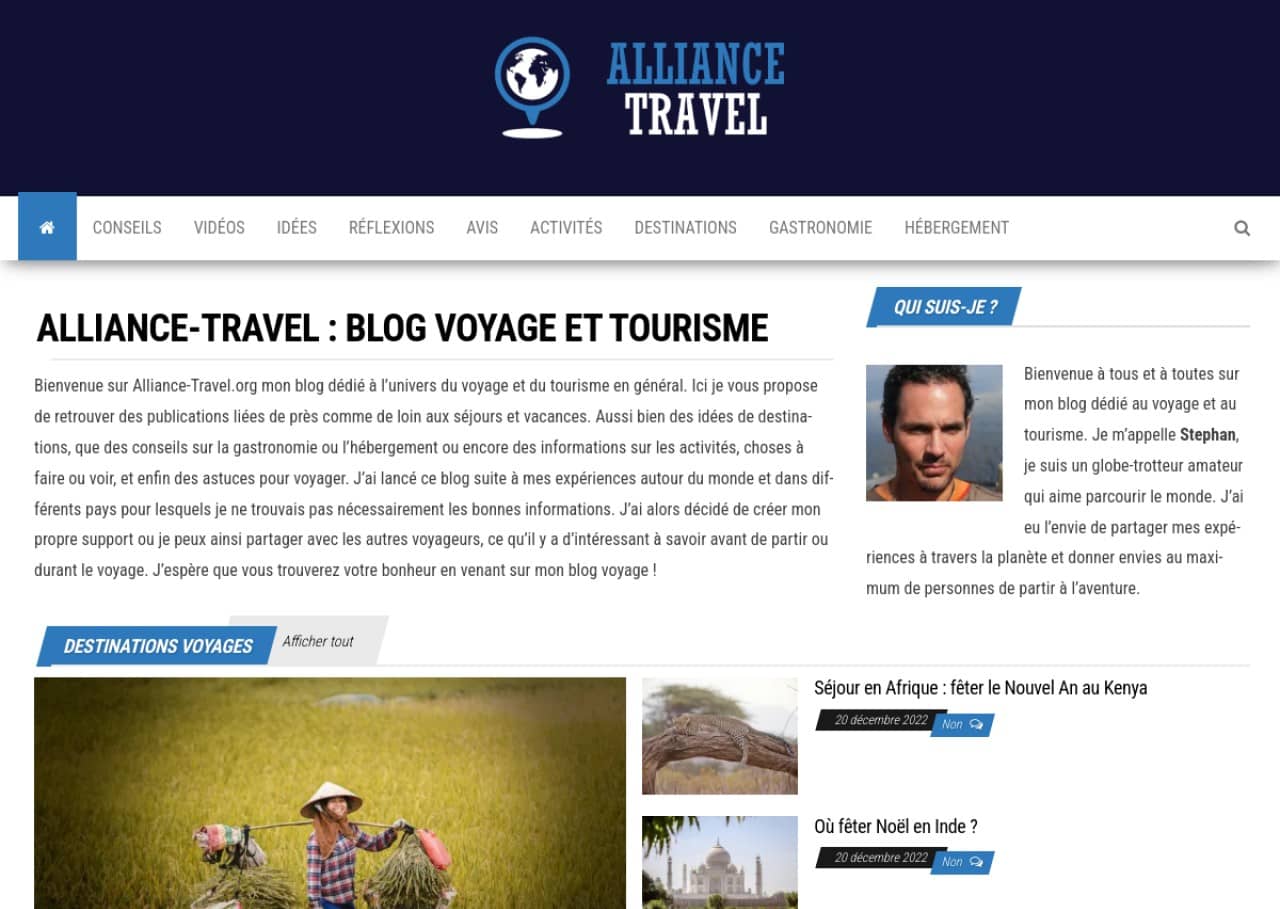 Alliance-Travel : blog sur le voyage et le tourisme