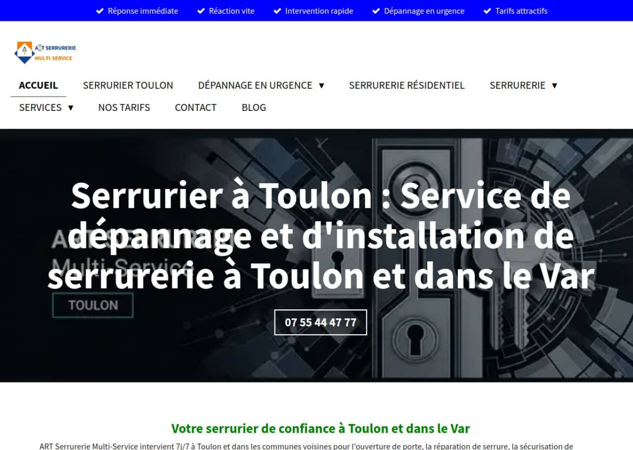 ART Serrurerie Multi-Service : serrurier à Toulon (Var)