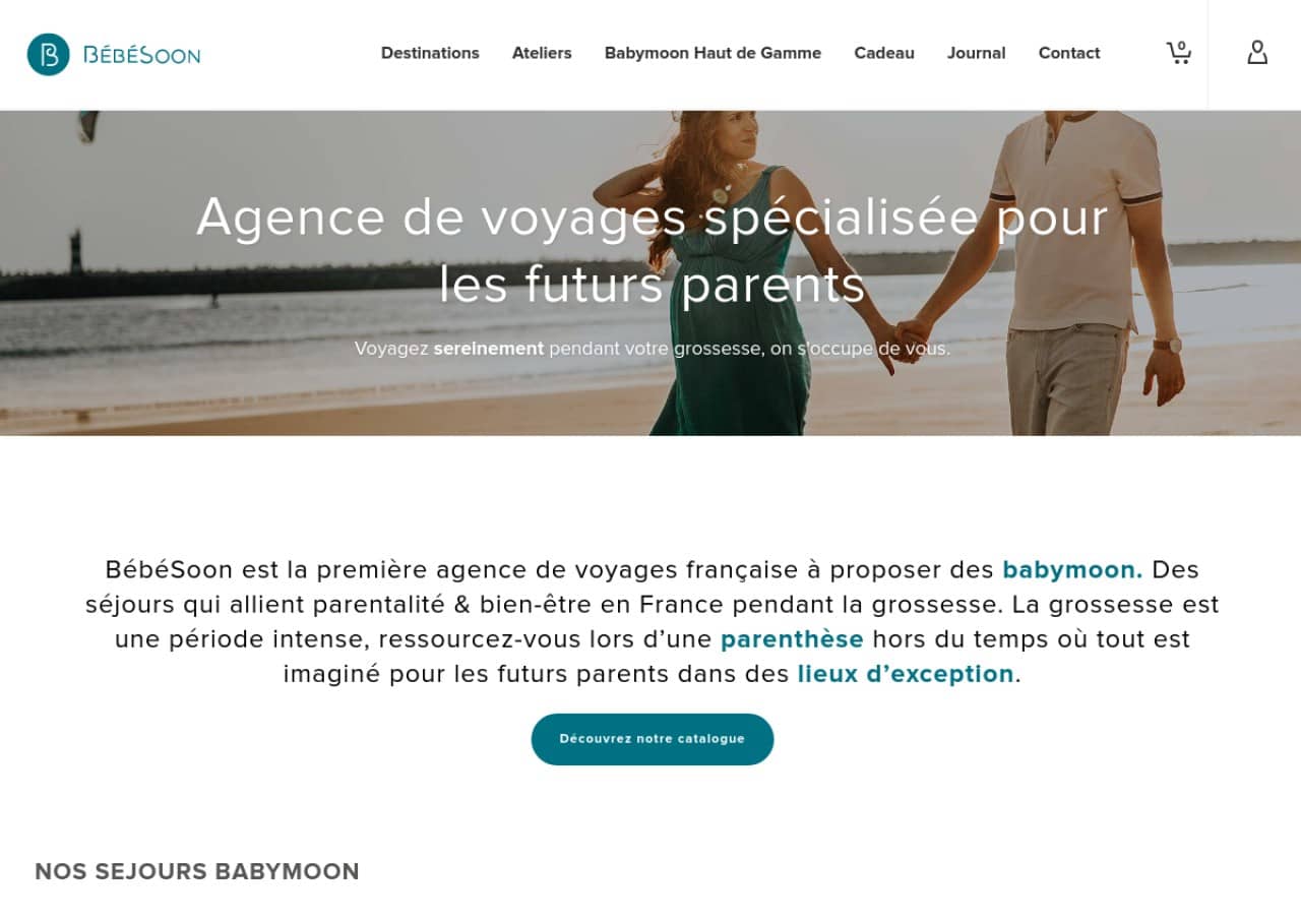 BébéSoon : organisation de séjours babymoon