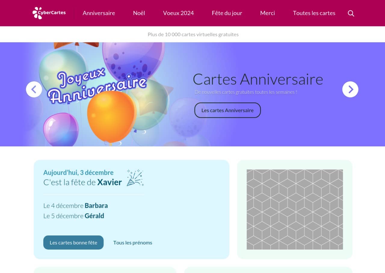 Cybercartes : Des cartes pour tous les jours