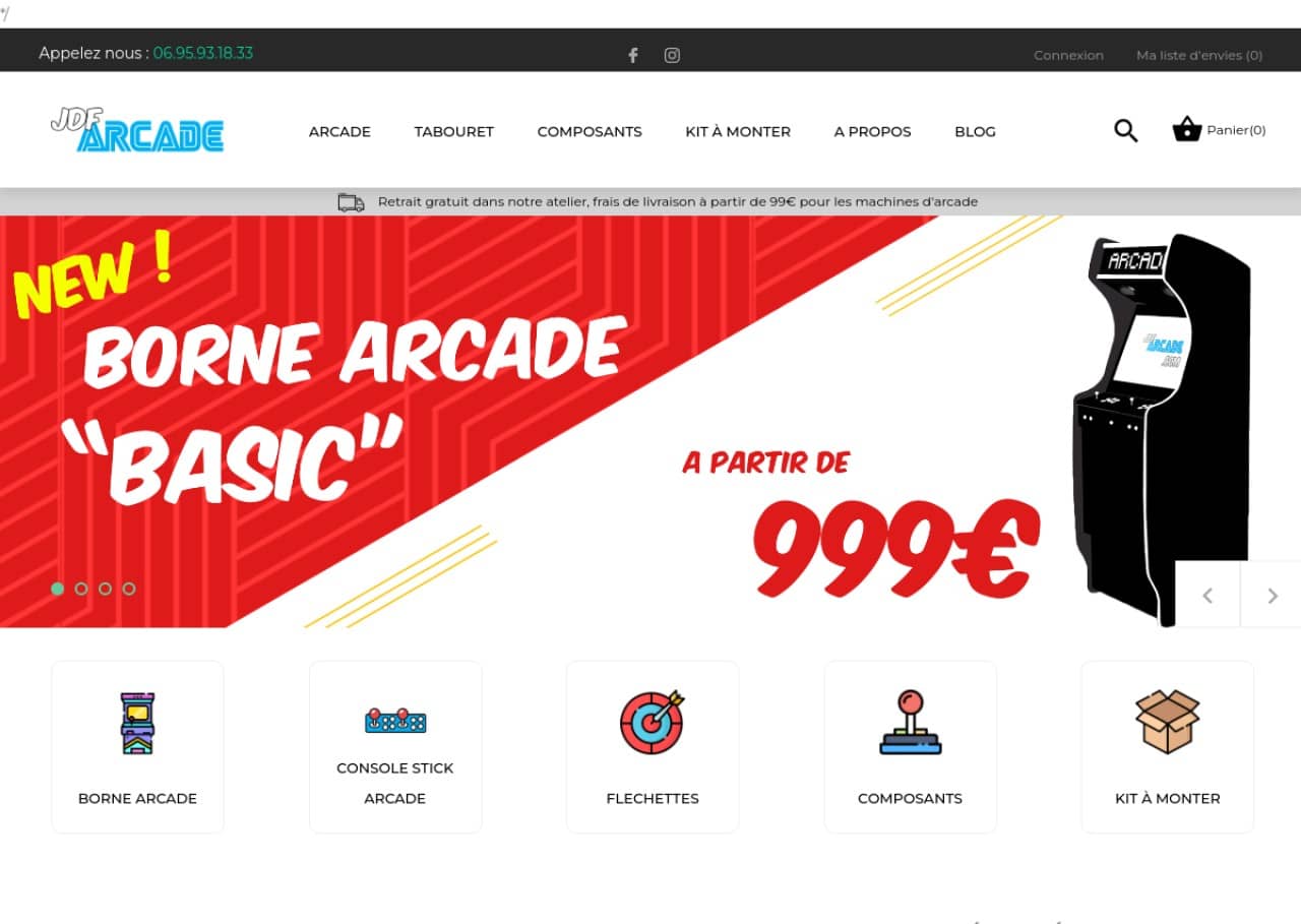 JDF Arcade : fabricant français de bornes d'arcade