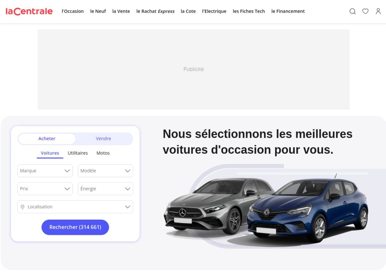 La Centrale : petites annonces de voitures d'occasion
