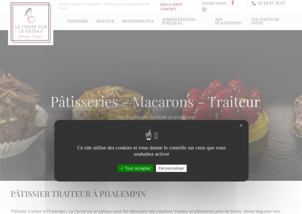 La Cerise sur le Gâteau : pâtissier traiteur à Phalempin