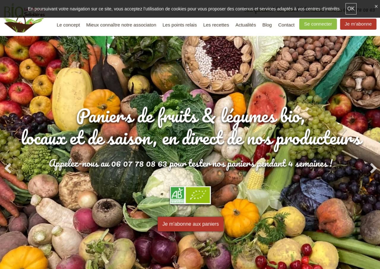 Les paniers bio solidaires : des fruits et légumes bio toute l'année