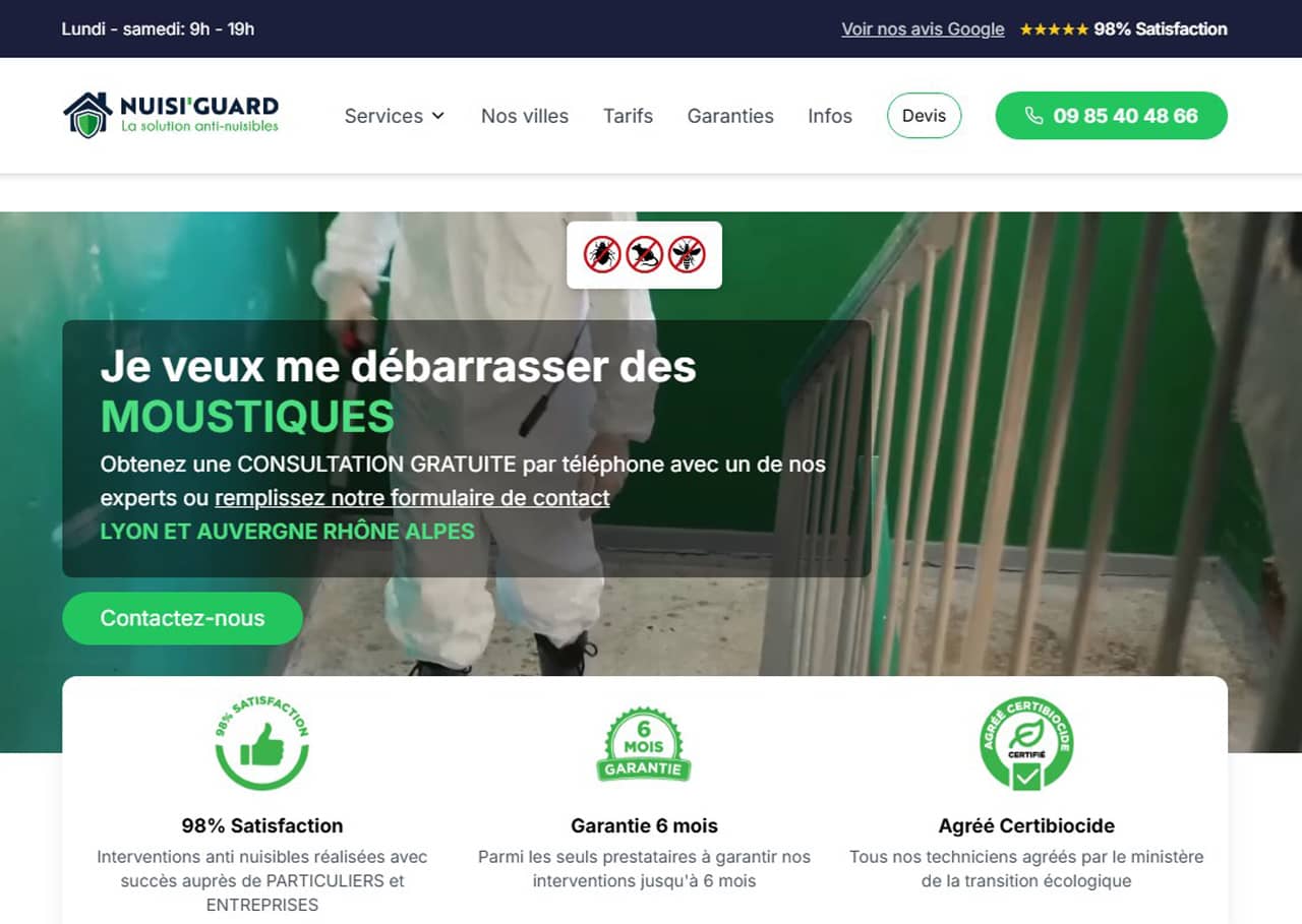Nuisi'Guard : dératisation et désinsectisation à Lyon