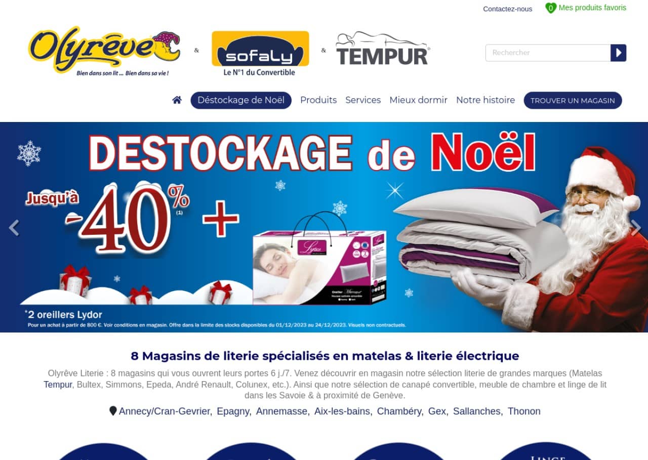 Olyrêve : les plus grands noms de la literie