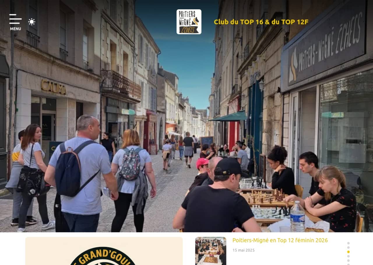 Poitiers-Migné Échecs : club d'échecs à Poitiers et Migné-Auxances