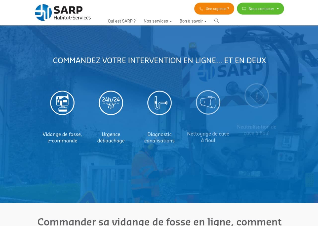 SARP Habitats-Services : assainissement pour particuliers