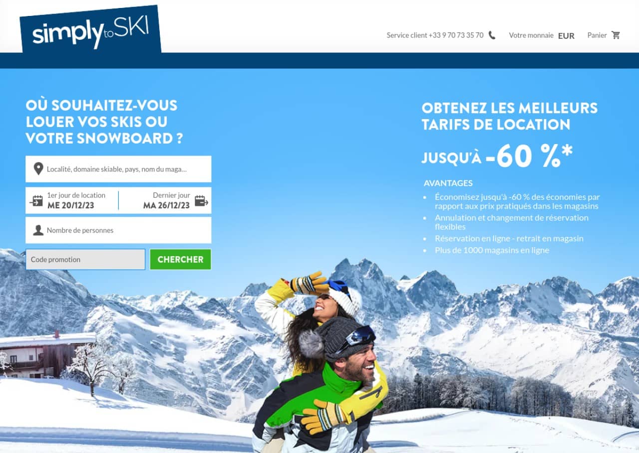Simply To Ski : location de Ski, loueur de ski