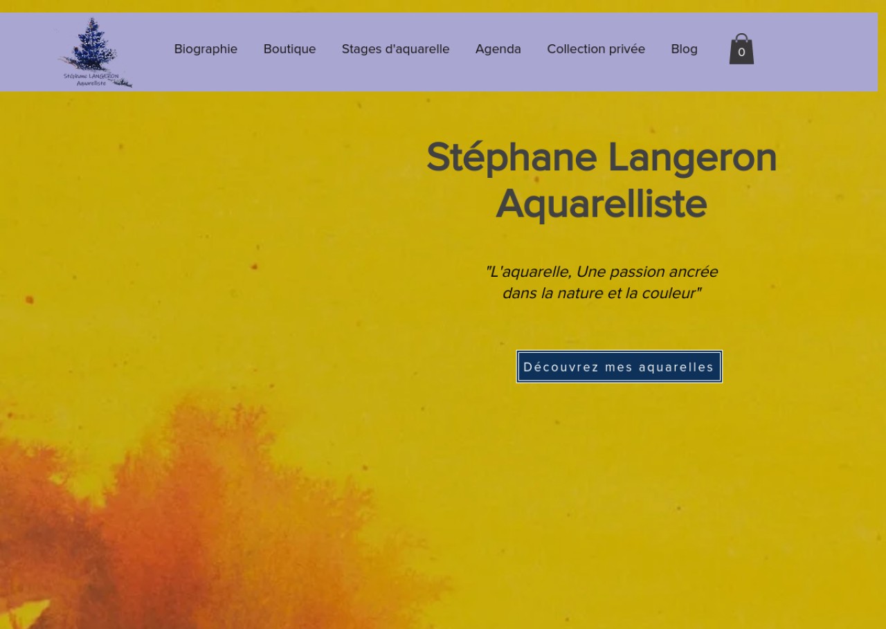 Stéphane Langeron : aquarelliste