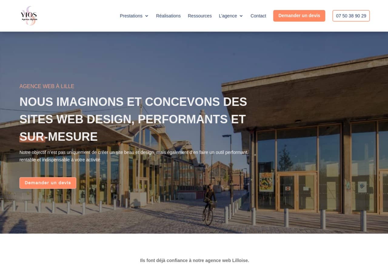 YIOS : agence Web à Lille création de sites web