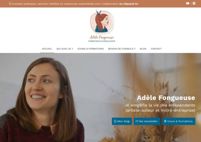 Adèle Fongueuse : consulting et formation pour les indépendants