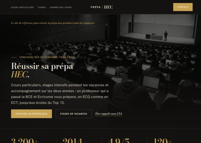 Prepa-hec : cours particuliers et stages intensifs