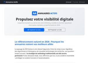 Annuaires Actifs : netlinking humain & visibilité web
