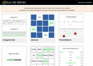 Jeux de Lettres : une sélection de jeux sur les lettres et mots