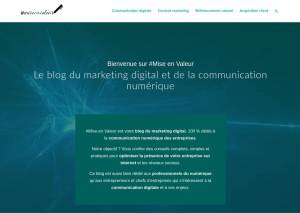 Mise en Valeur : blog dédié au marketing digital