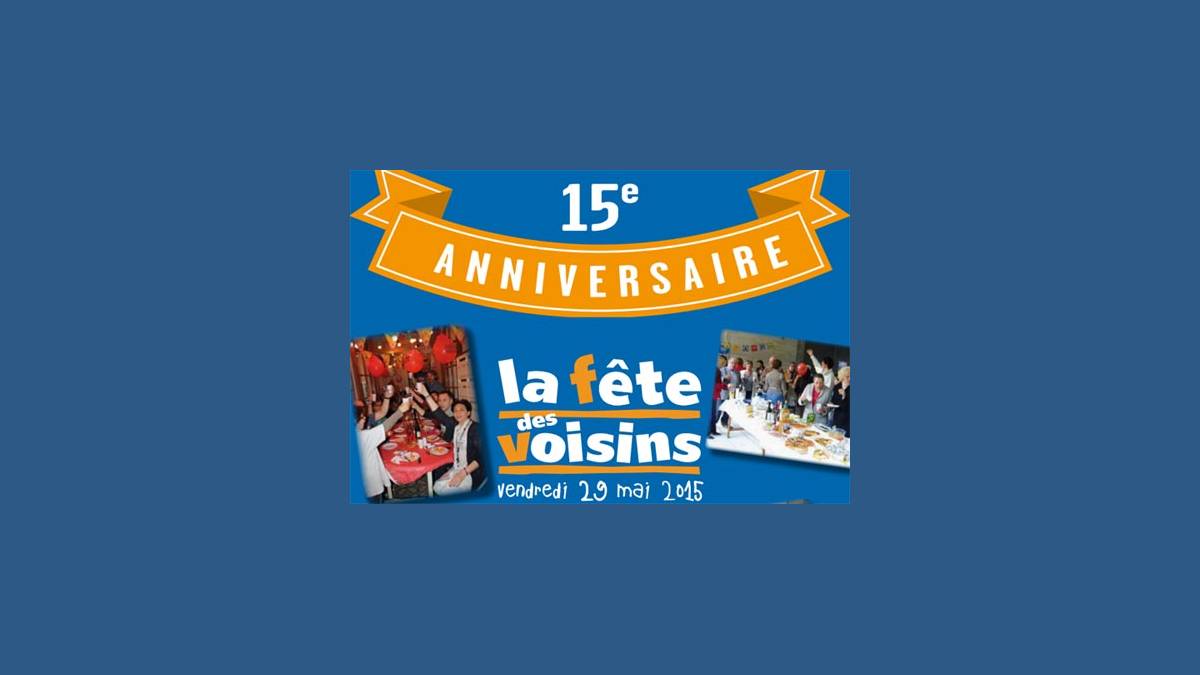 Affiche 15e édition de la Fête des voisins