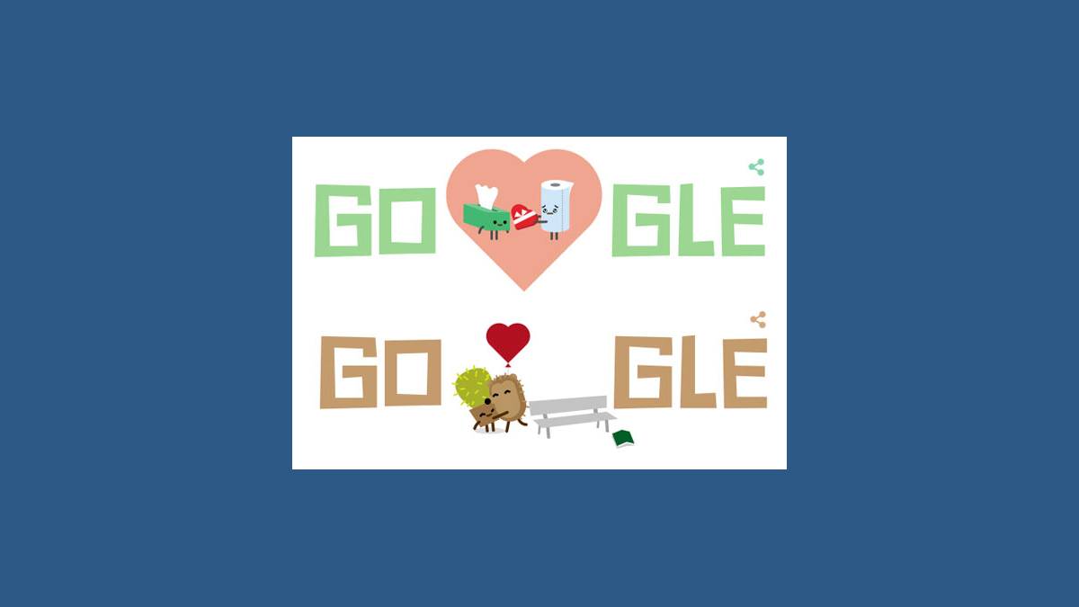 Saint Valentin, Google, Doodle