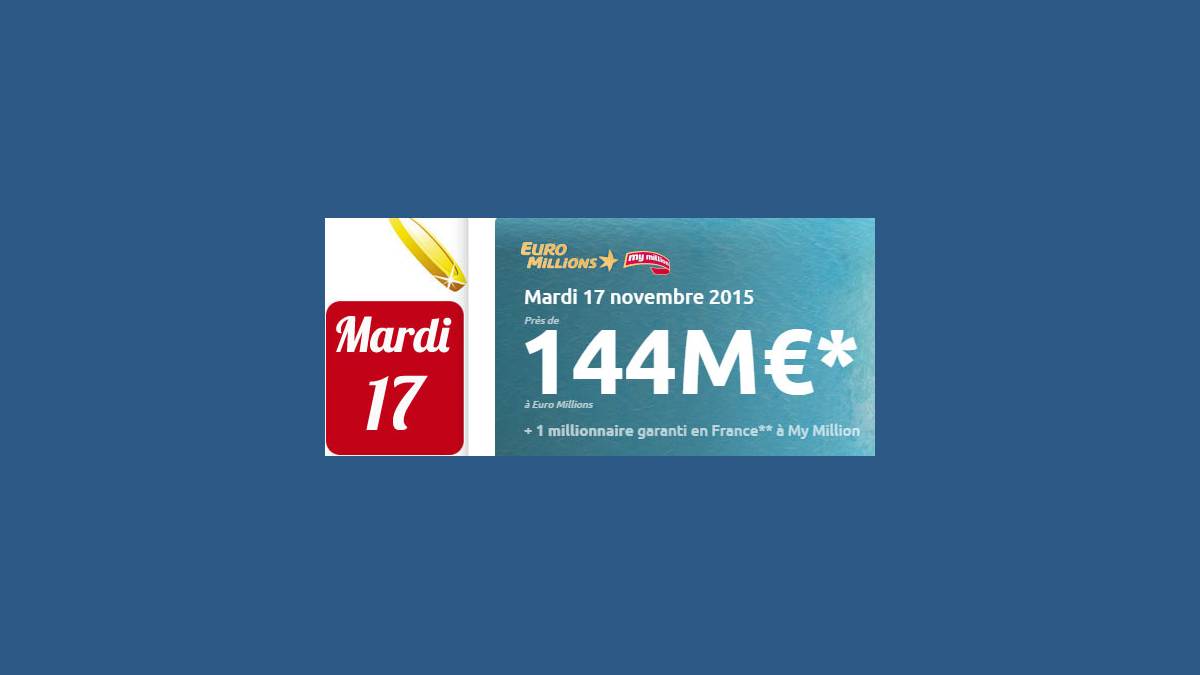 Euro Millions FDJ mardi 17