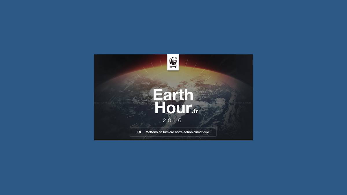 Earth Hour 60 minutes pour la planète