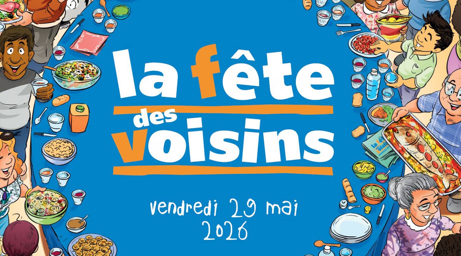 Affiche officielle de la fête des voisins 2026 (Crédit : capture PDF)