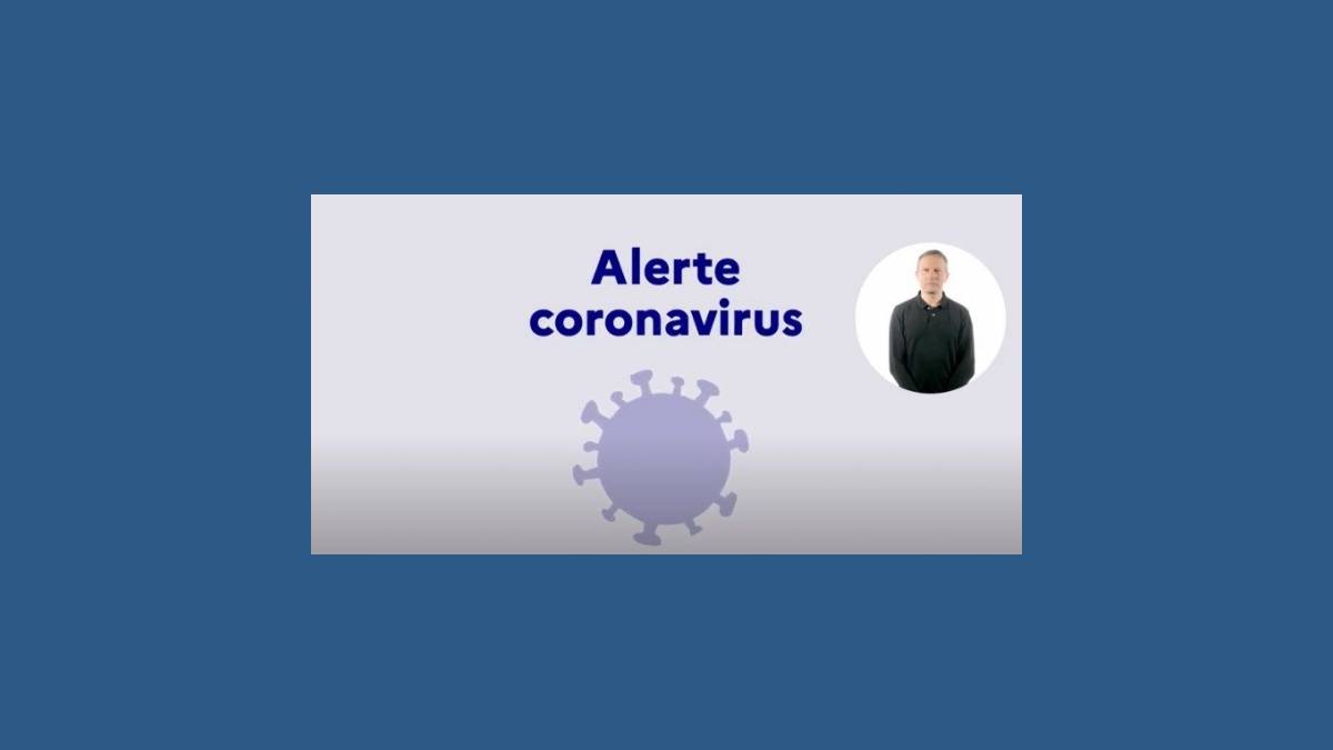Annonce vidéo « Alerte coronavirus » 