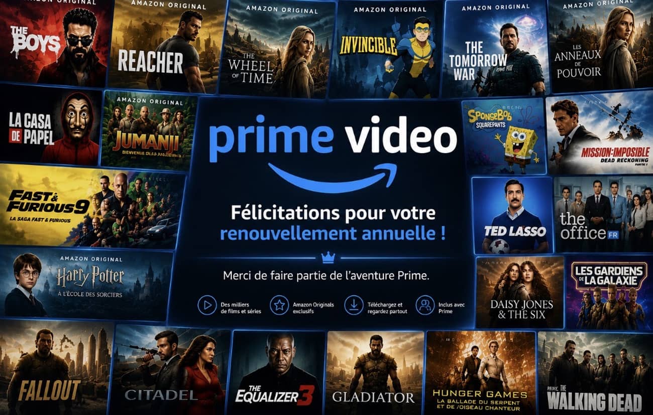 Image du message frauduleux Amazon Prime Video (Crédit : Capture mail phishing Amazon)