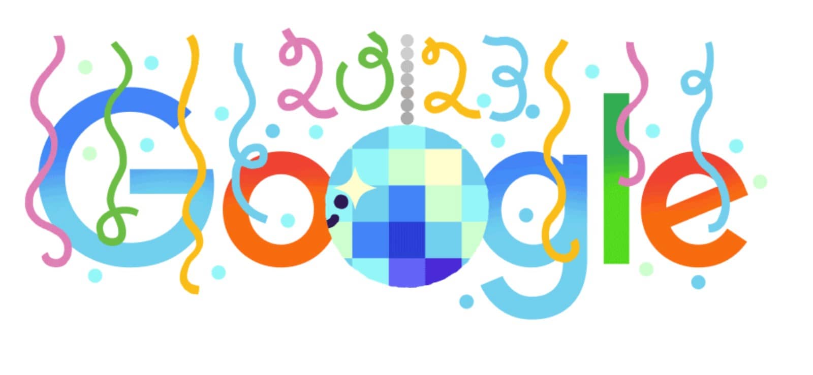 Google vous souhaite un bon réveillon 2023 ! #GoogleDoodle