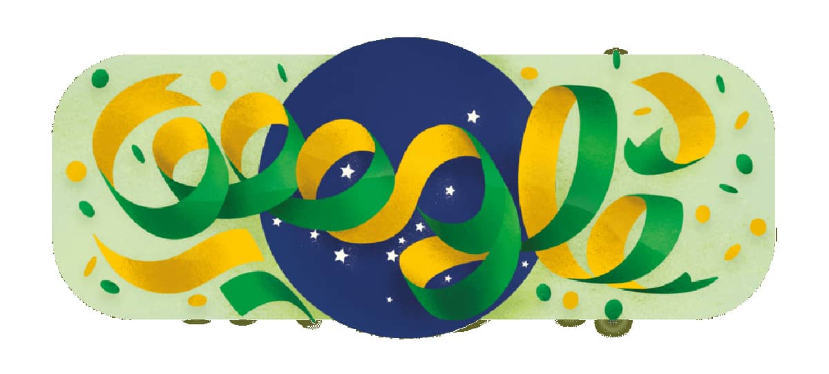 Doodle sur Google pour le Brazil Independence Day 2023