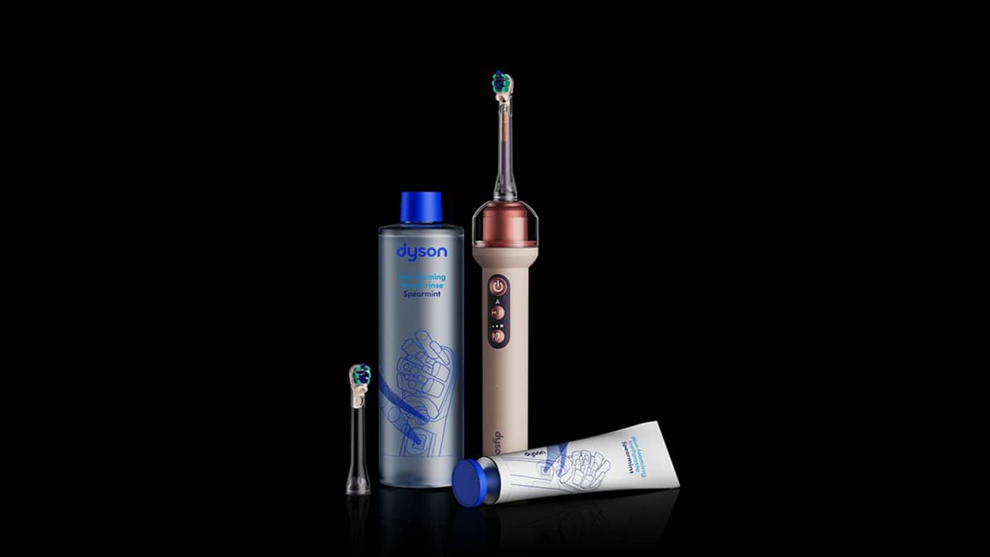 Brosse à dents électrique Dyson CameraJet rose céramique (Crédit : capture boutique Dyson)
