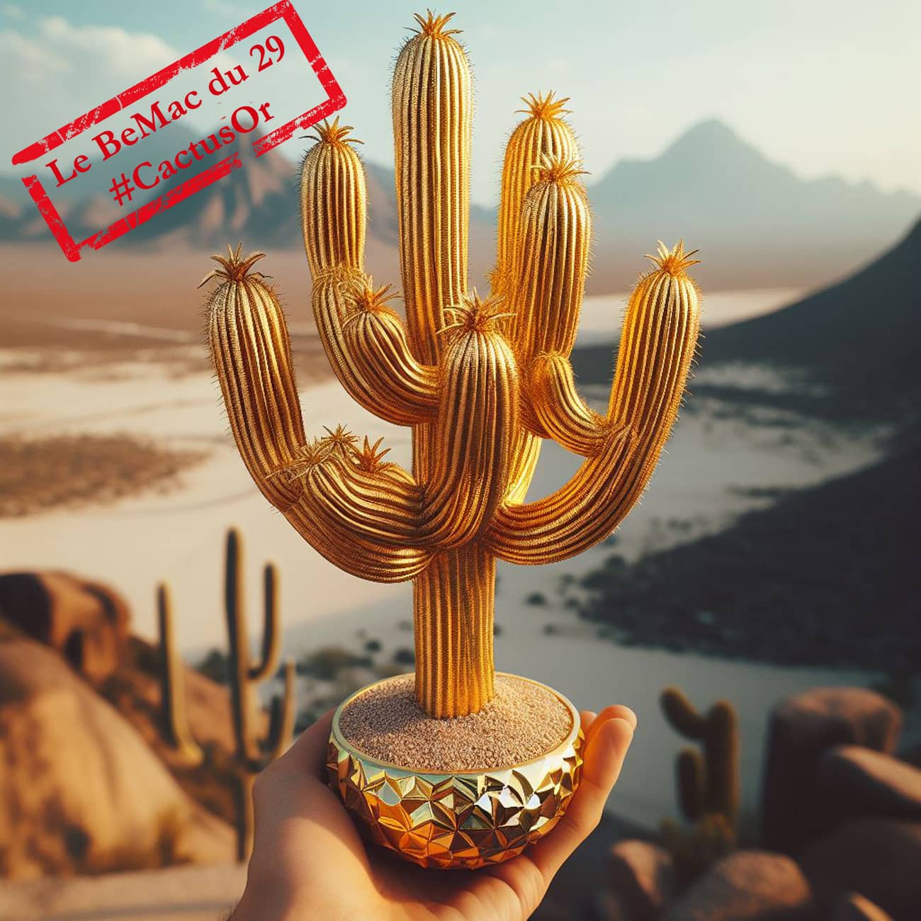Cactus d’or 2023 : le premier prix représenté par un cactus en or