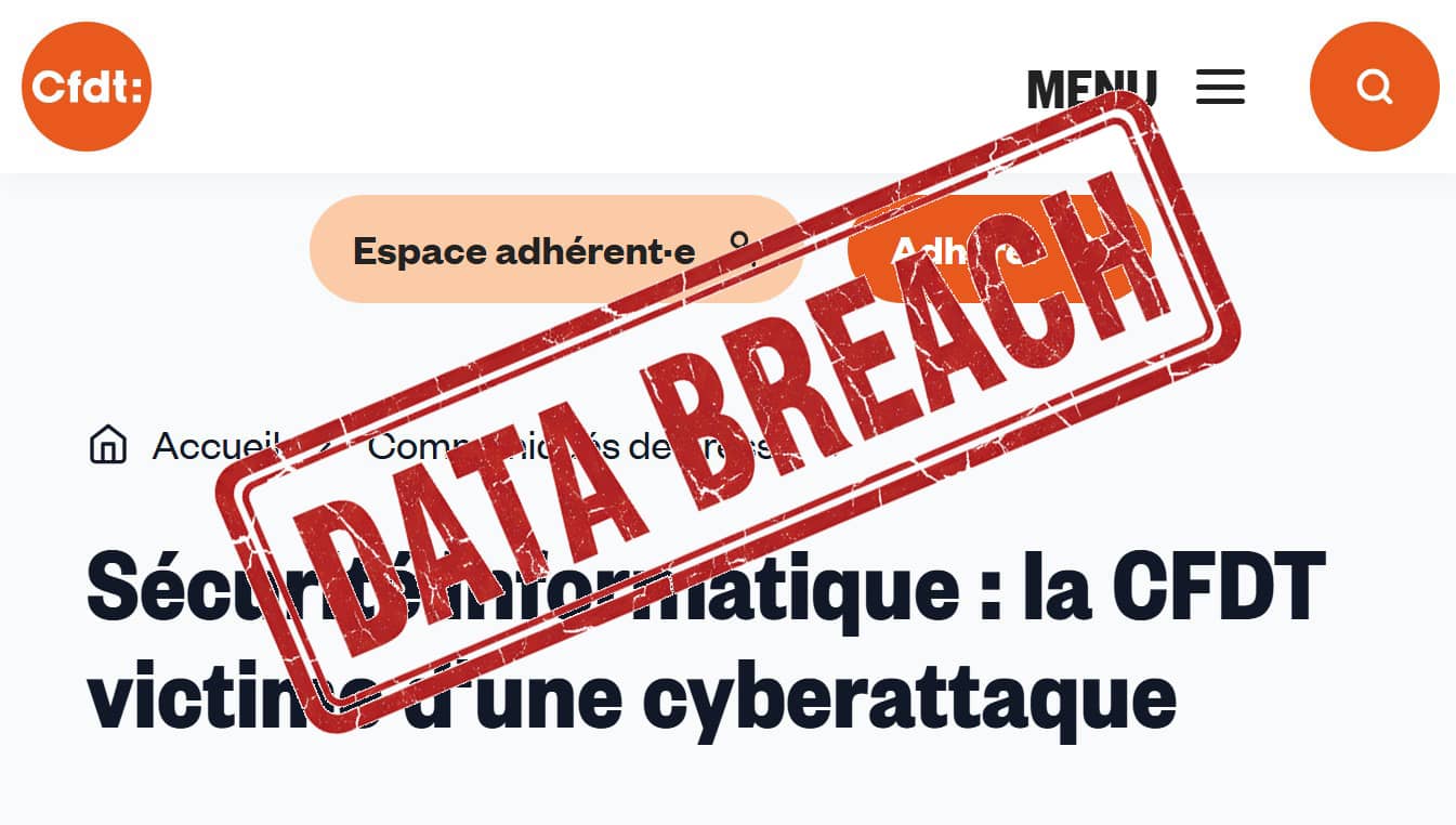 Page du communiqué officiel de la CFDT (Crédit : capture CFDT)