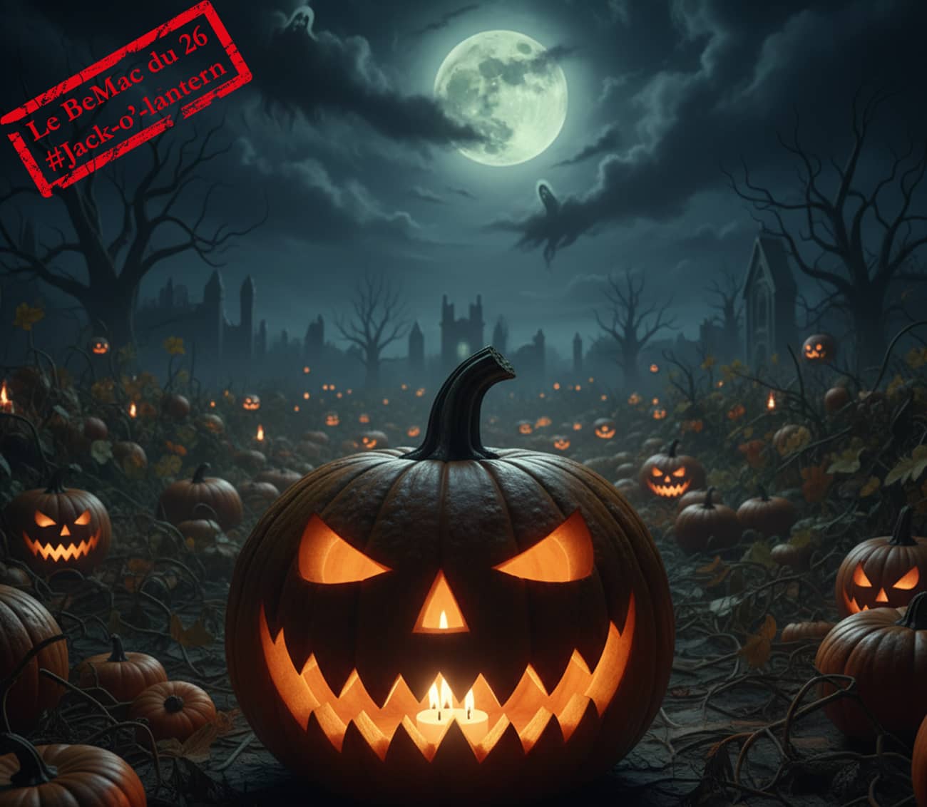 Des citrouilles Jack-o’-lantern pour Halloween (Crédit : Alex.I Gemini)