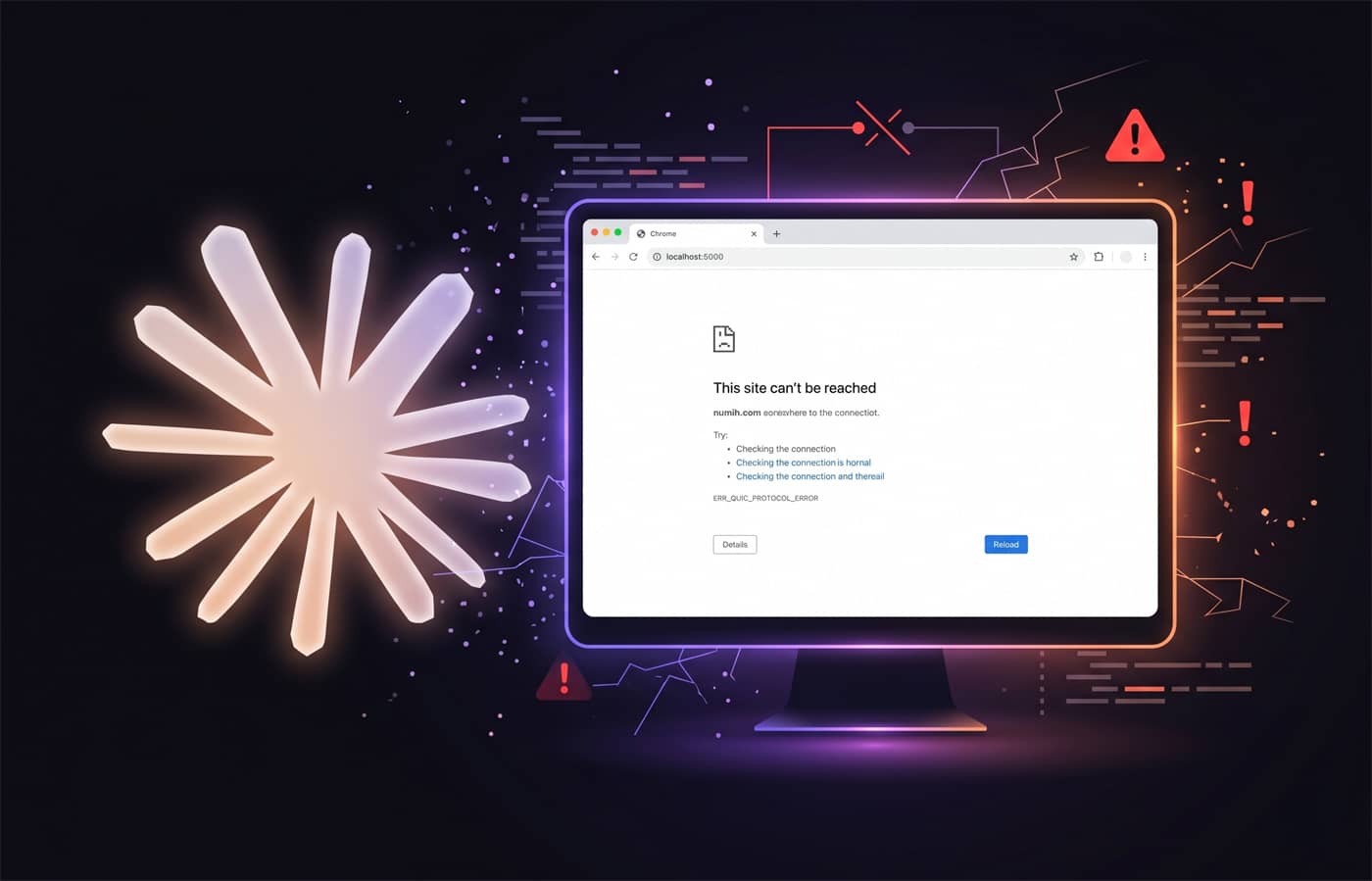 L’erreur ERR_QUIC_PROTOCOL_ERROR sur un écran (Crédit : Alex.I)