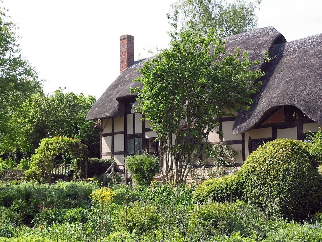 Le cottage d’Anne Hathaway à Shottery (Crédit : Dewarsandra)