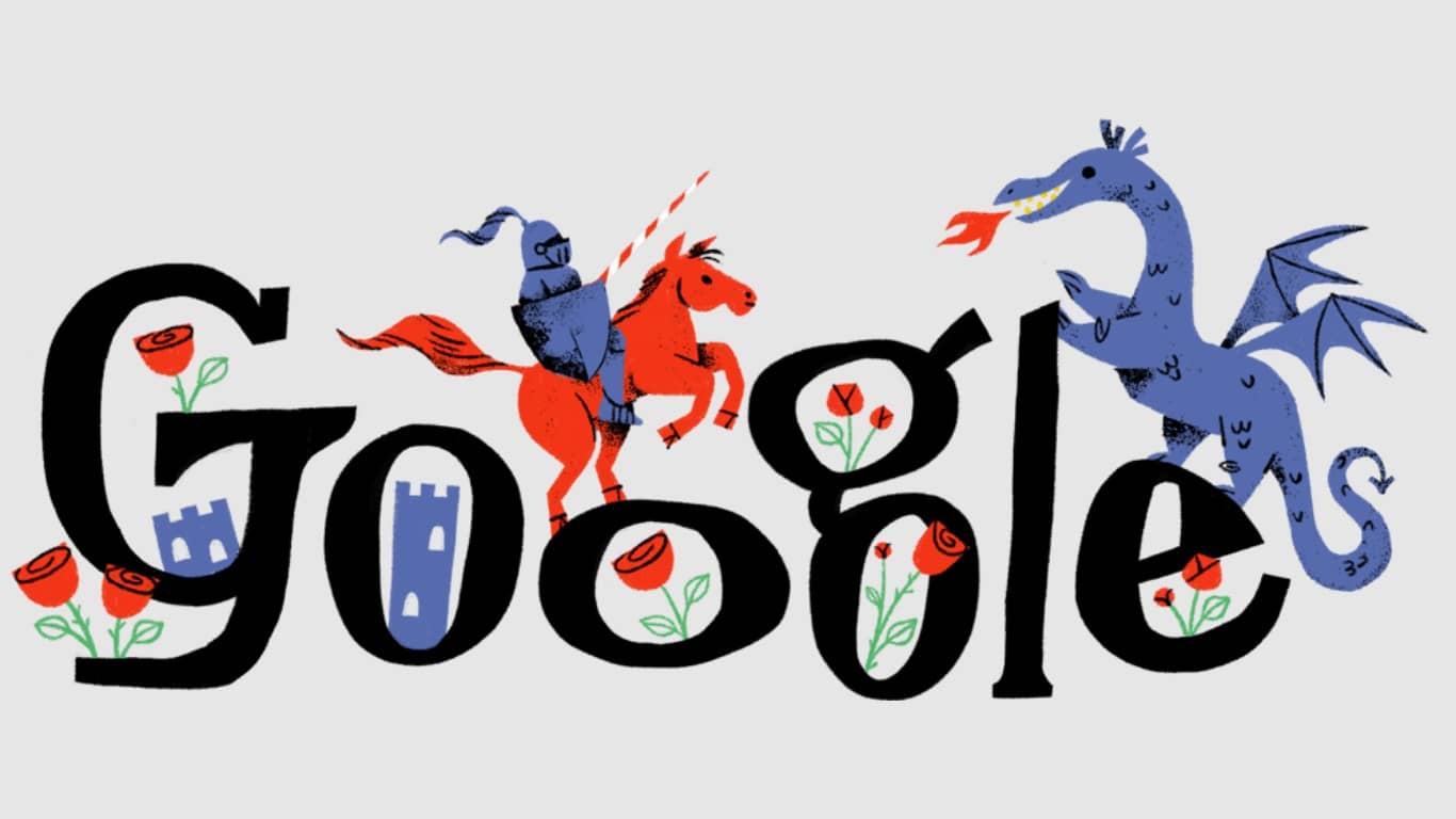 Fête de la Saint-Georges 2025 : St. George’s Day fêté par Google