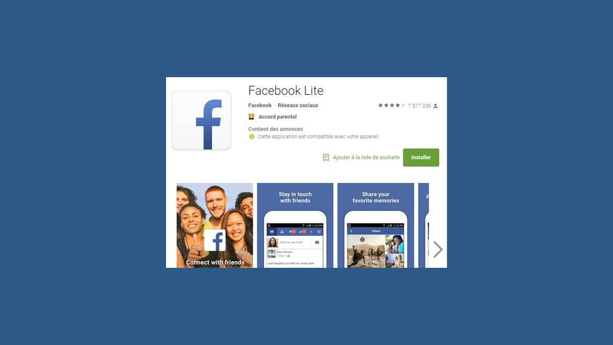 Android Facebook Lite Google Play 