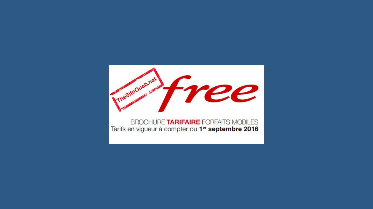 Bridage Free Mobile 1er septembre