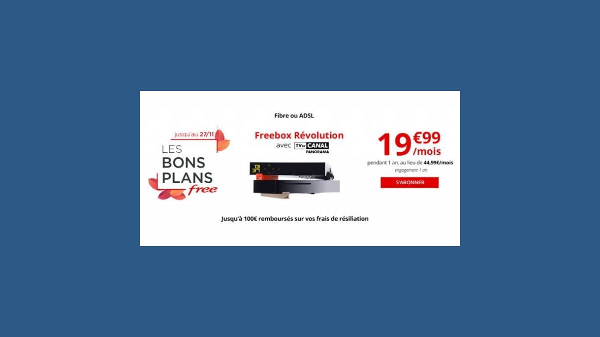 Freebox Revolution à 19,99 euros par mois (Free)