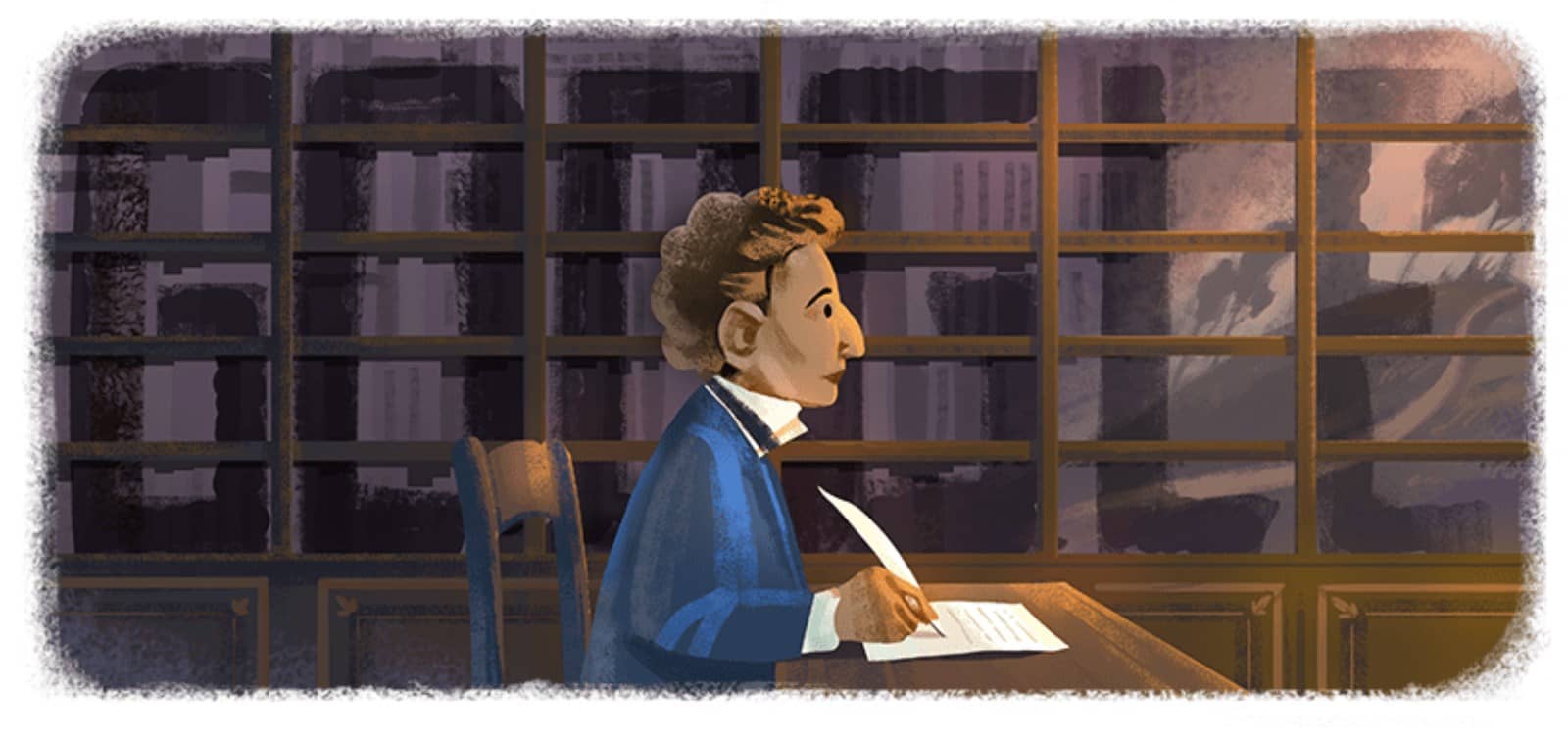 Doodle 225 ans anniversaire de Giacomo Leopardi sur Google
