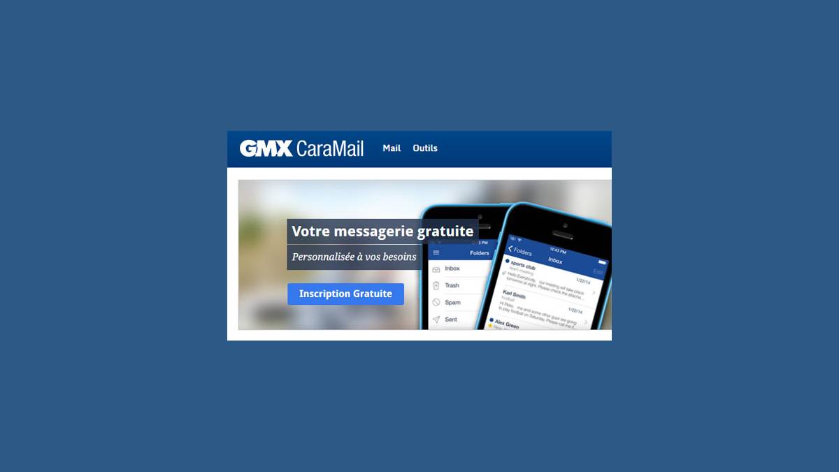 Messagerie GMX Caramail